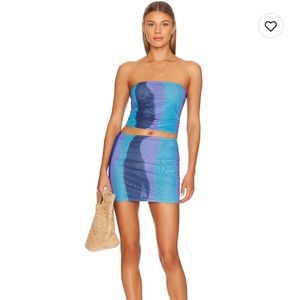 REVOLVE set - tube top & skirt